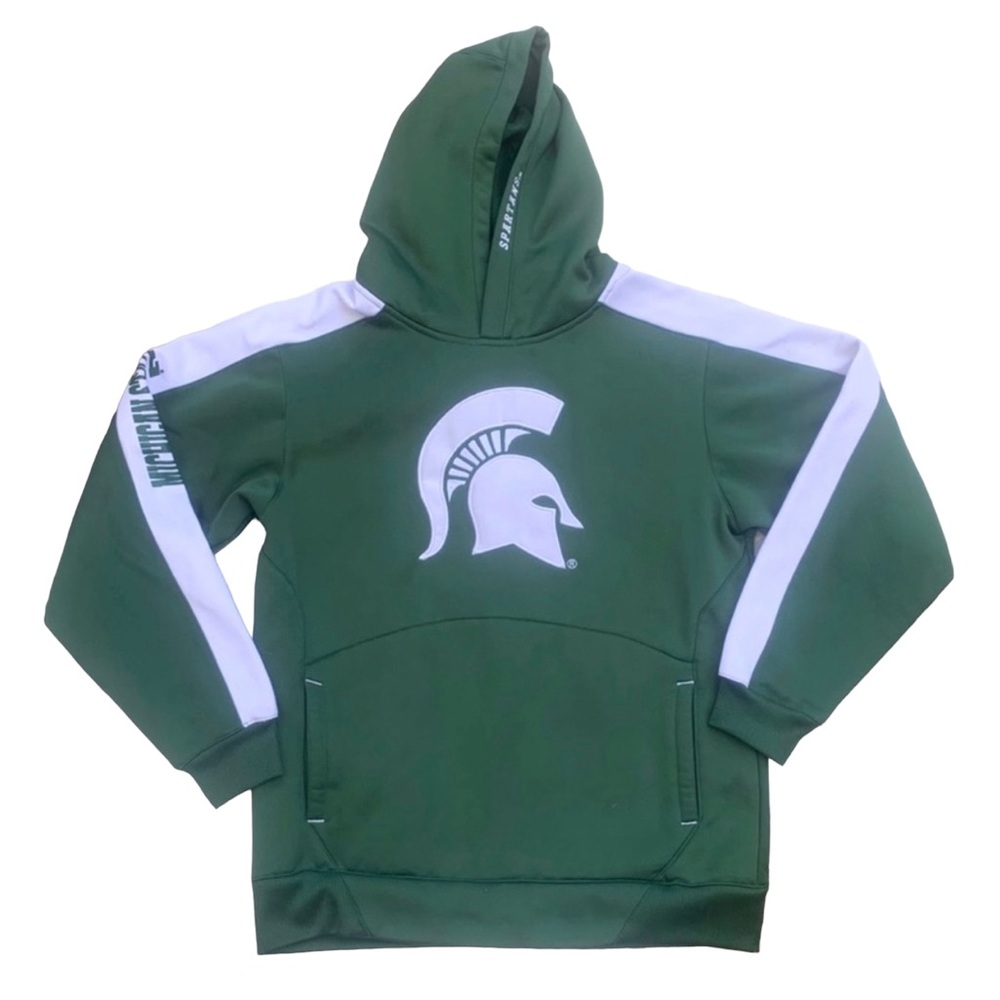 MSU Michigan State Spartans Hoodie Sweatshirt Youth Size L